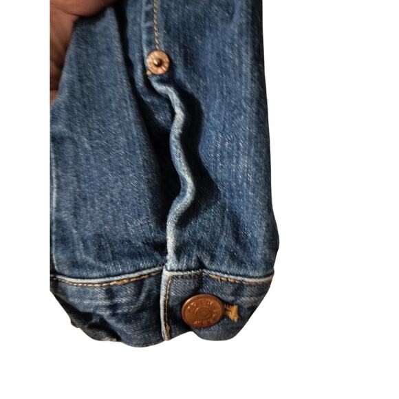 3510) J. Crew Denim Button Down Long Sleeve Jacket Size XS - Picture 5 of 8